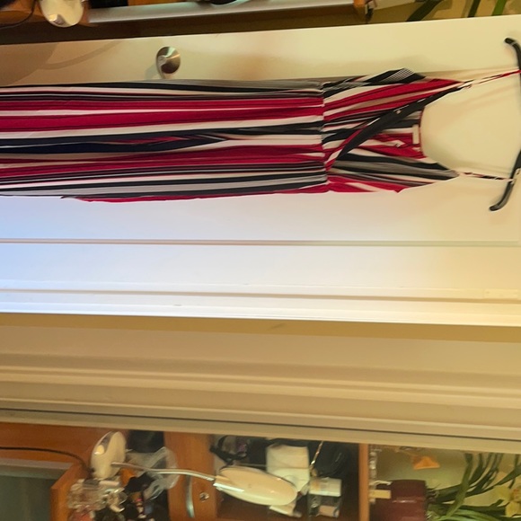 Black red white jumpsuit! Worn once, size large - Picture 1 of 3